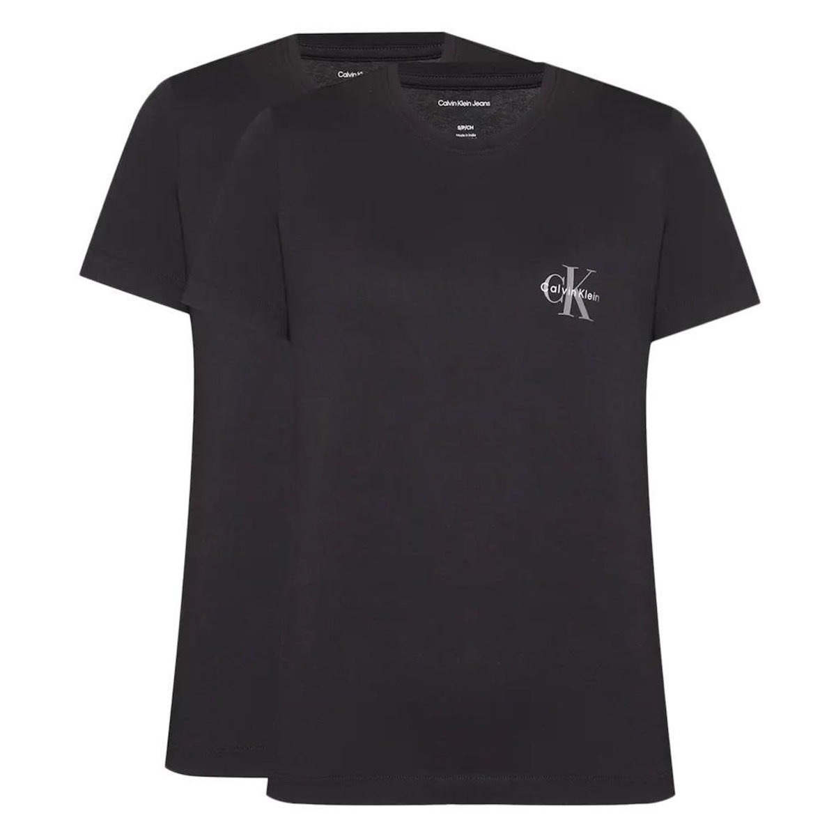 CALVIN KLEIN JEANS Lot de 2 T Shirt  Femme Calvin Klein Jeans Mono logo