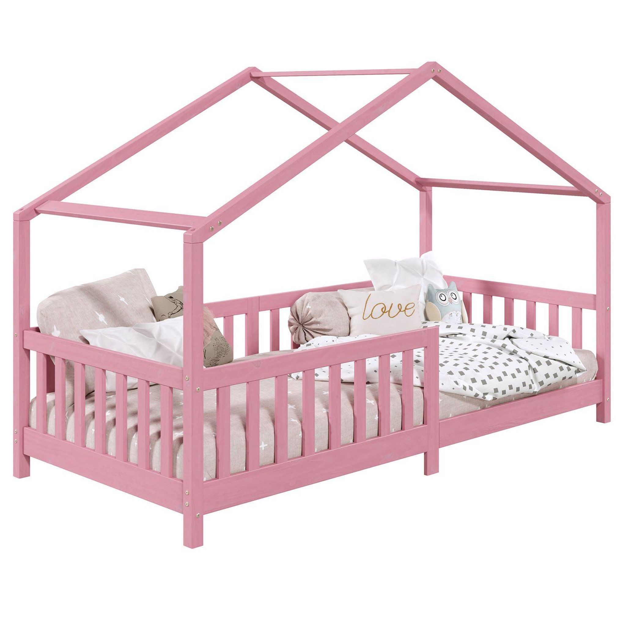 Voir la diapositive 1 : IDIMEX Lit cabane LISAN 90 x 190 cm, en pin massif