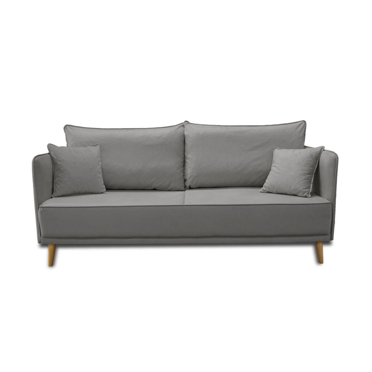 BEST MOBILIER Grenat - canapé 3 places fixe - en velours