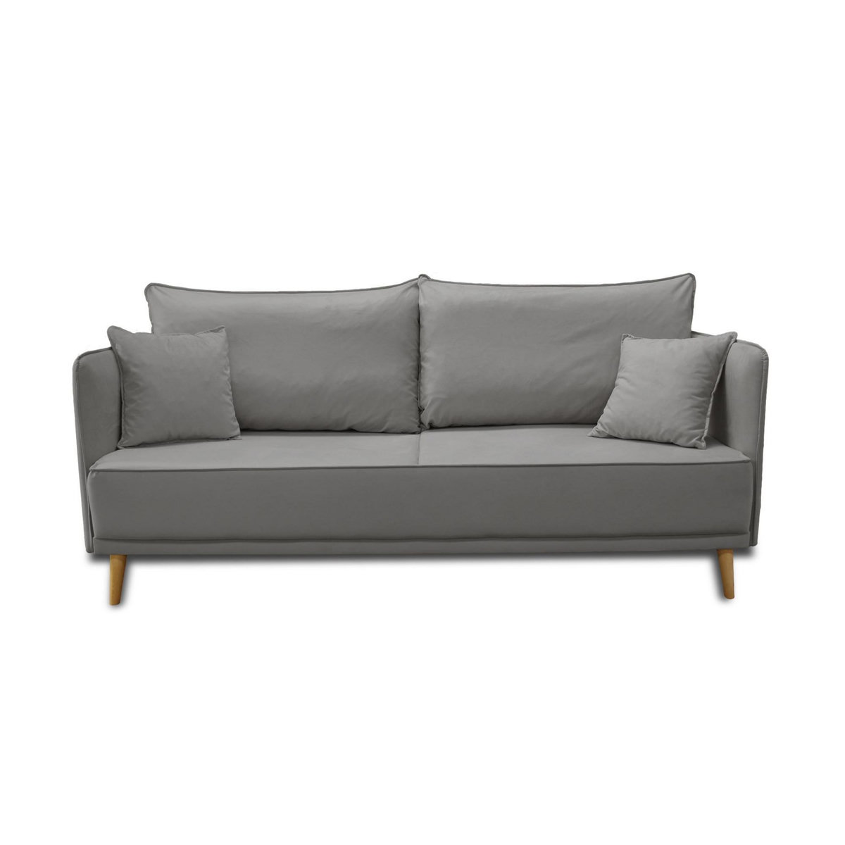 BEST MOBILIER Grenat - canapé 3 places fixe - en velours