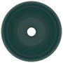 Voir la diapositive 3 : VIDAXL Lavabo rond de luxe Vert fonce mat 40x15 cm Ceramique