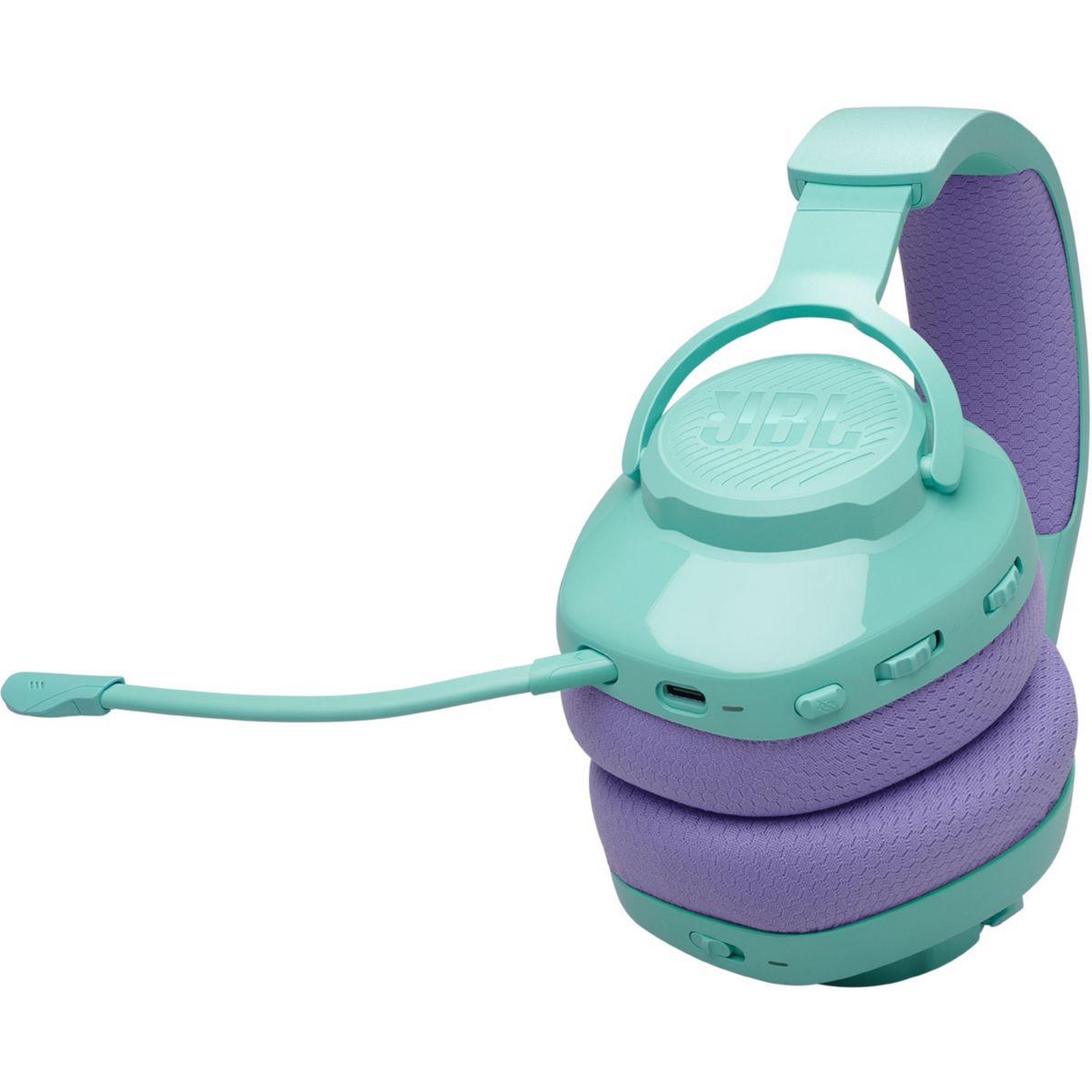 Voir la diapositive 5 : JBL Casque gamer QUANTUM 360 BLEU CYAN