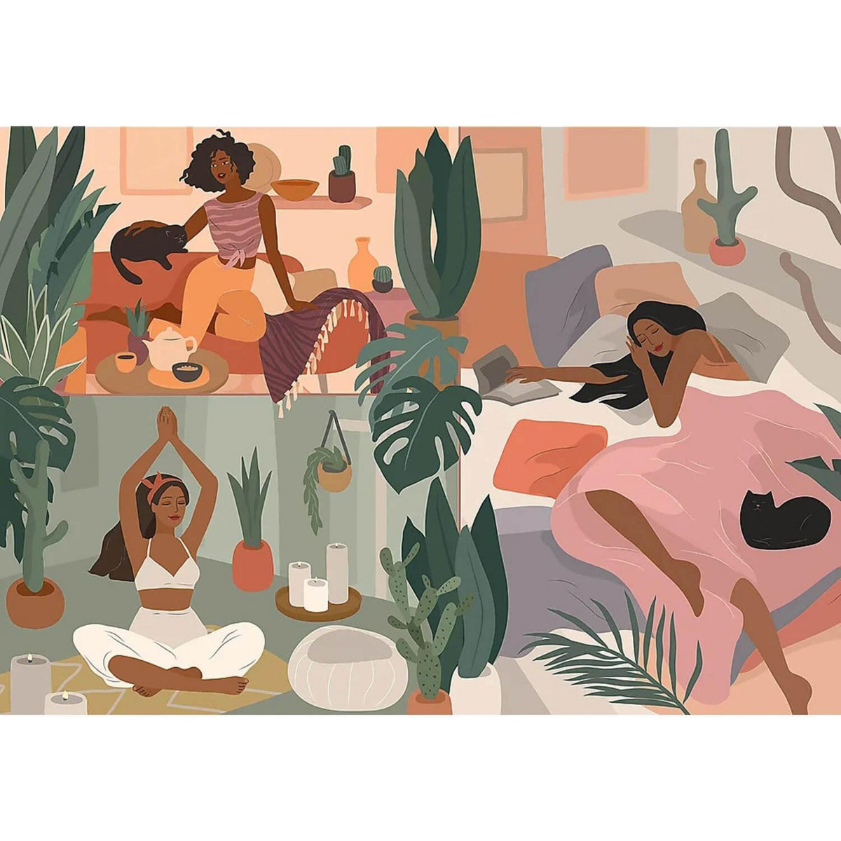 Trefl Puzzle 1000 pièces :  Unlimited Fit Technology : Bonjour Matin