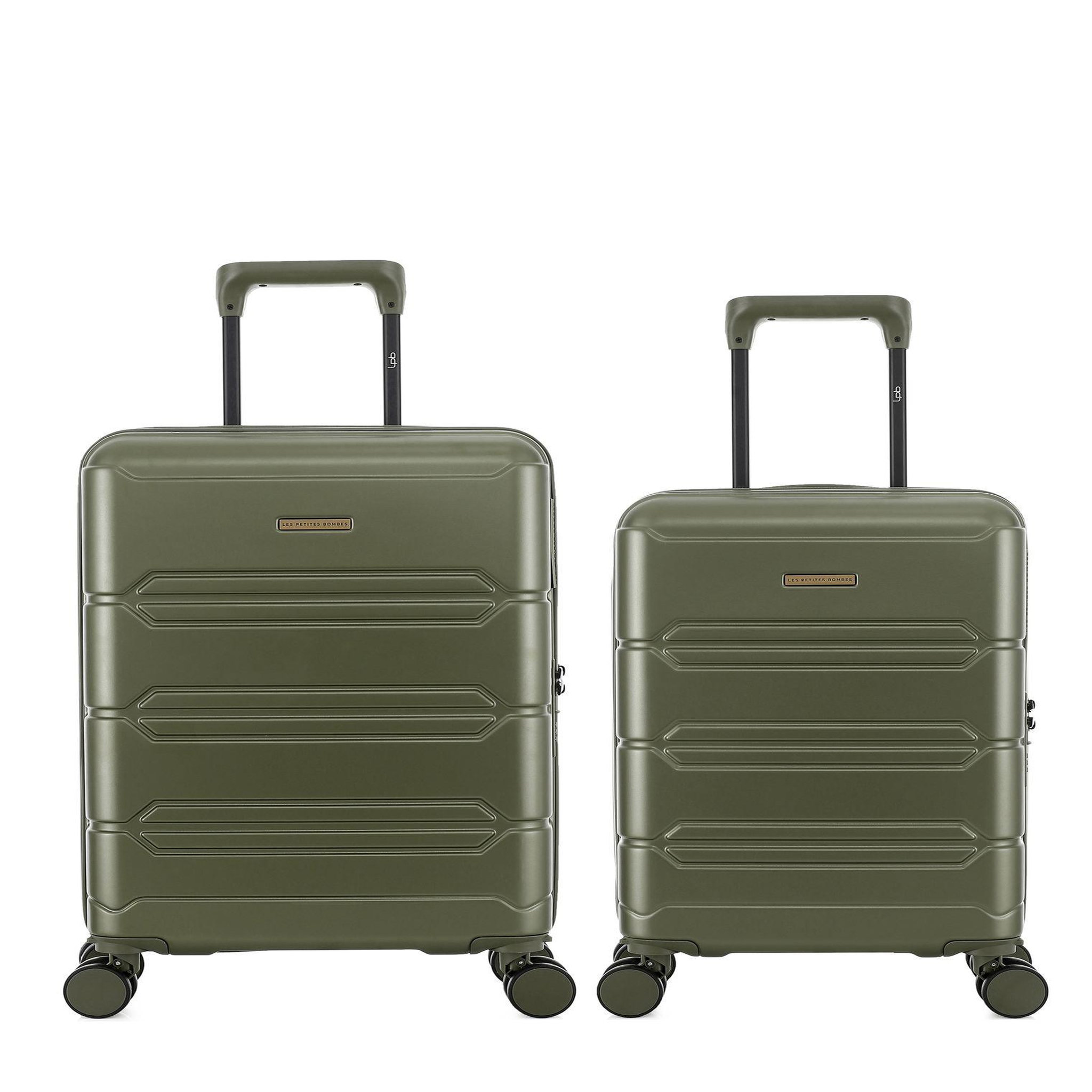 LES P'TITES BOMBES LPB Lot de 2 Valises Rigides Cabine et Cabine XS LYNDA