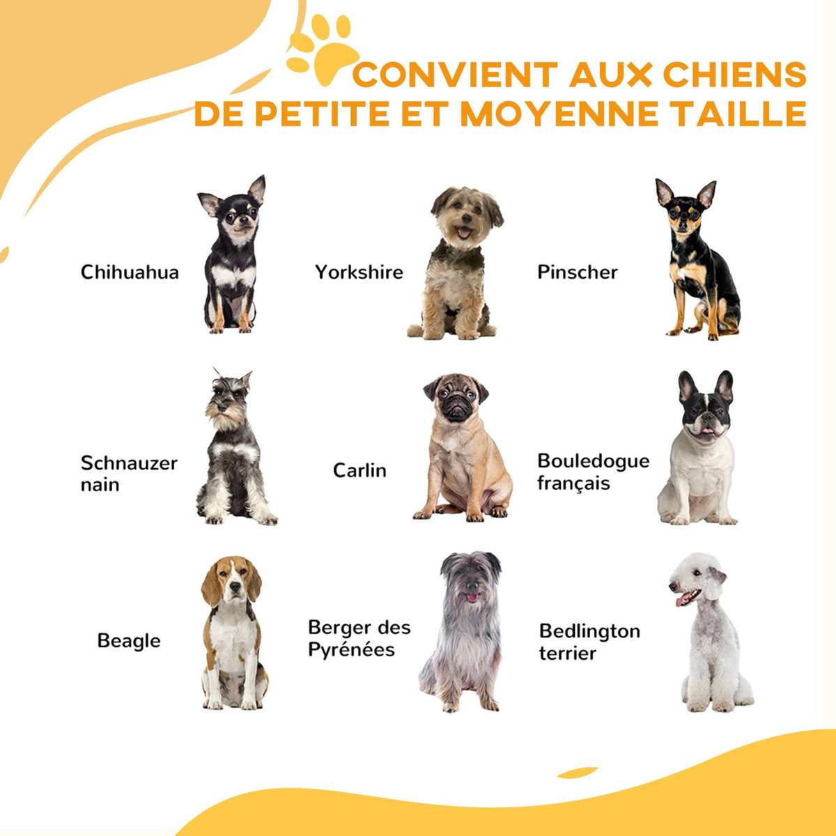 PAWHUT Barrière de sécurité pour chien - barrière à pression extensible - double système de verrouillage - acier noir