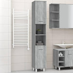 VIDAXL Armoire de bain Sonoma gris 30x30x179 cm Bois d'ingenierie