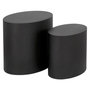 Voir la diapositive 1 : Paris Prix Lot de 2 Tables d'Appoint en Bois  Ibla  48cm Noir