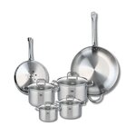 ELO Ensemble de 2 Poêles de cuisson 24 et 32 cm et 4 faitouts 12, 14, 16 et 20 cm Elo Profi Citrin