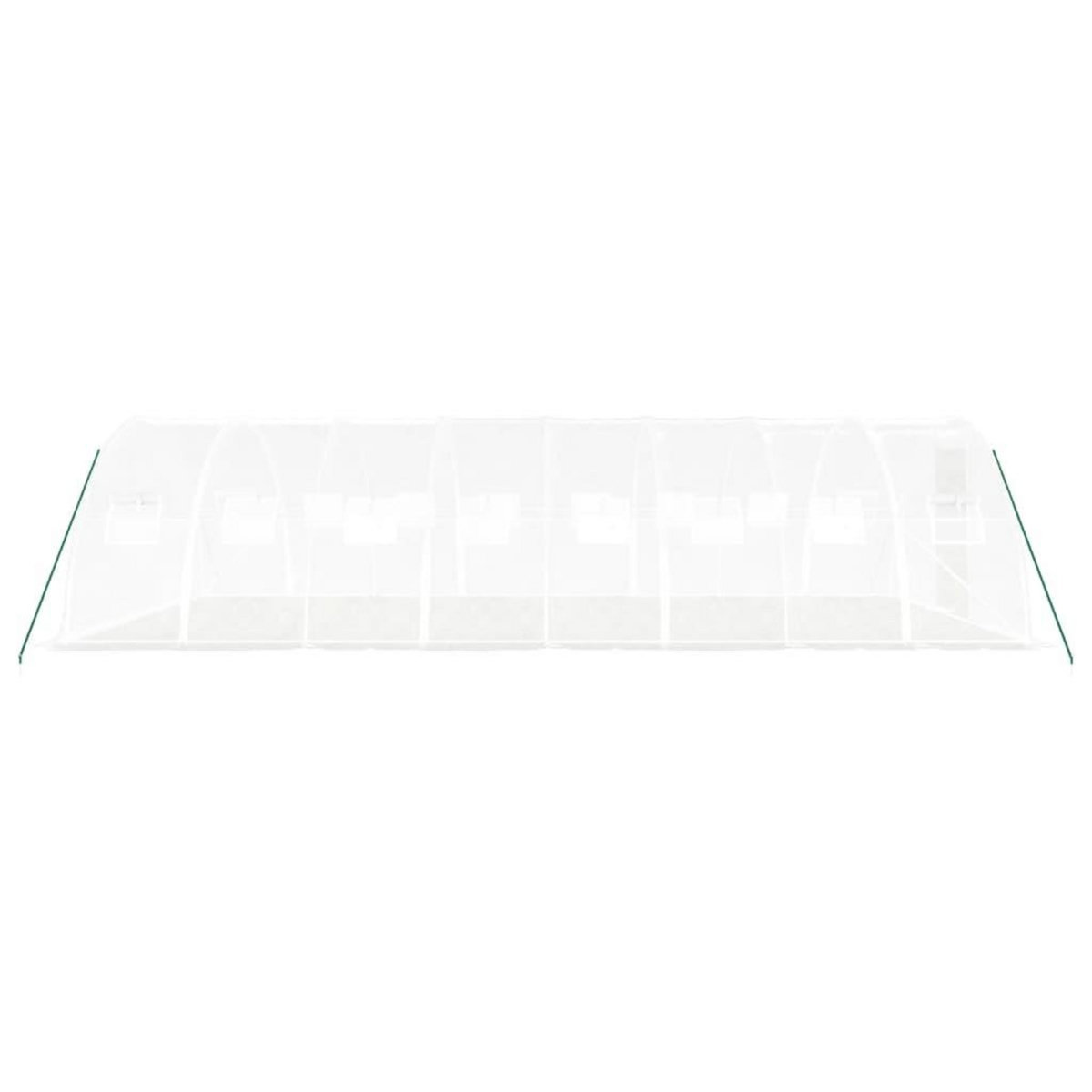 VIDAXL Serre avec cadre en acier blanc 32 m² 8x4x2 m