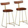 Voir la diapositive 1 : VIDAXL Tabourets de bar lot de 2 49x43x88 cm bois de manguier massif