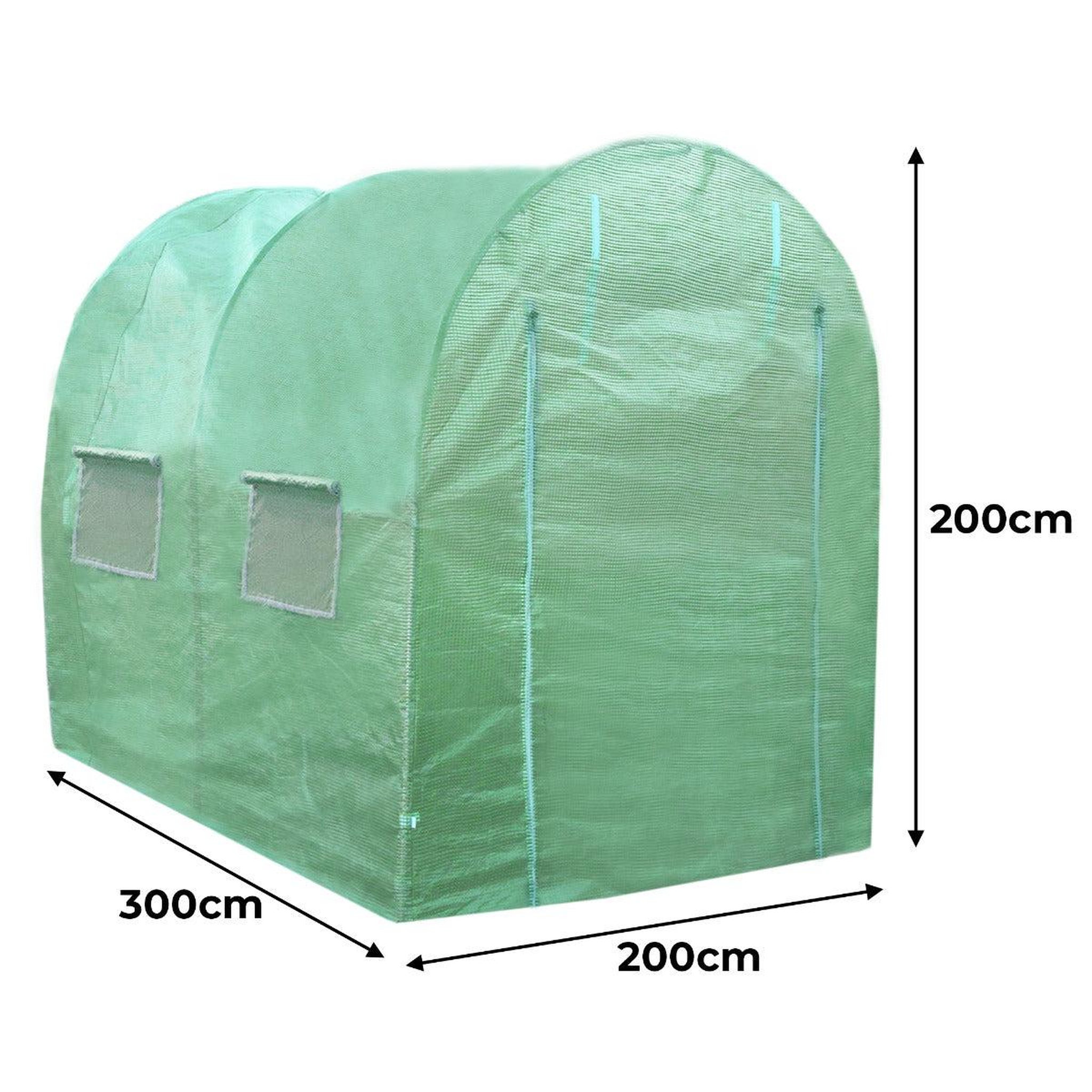 Voir la diapositive 5 : Monster Serre Polytunnel 25mm avec Étagères