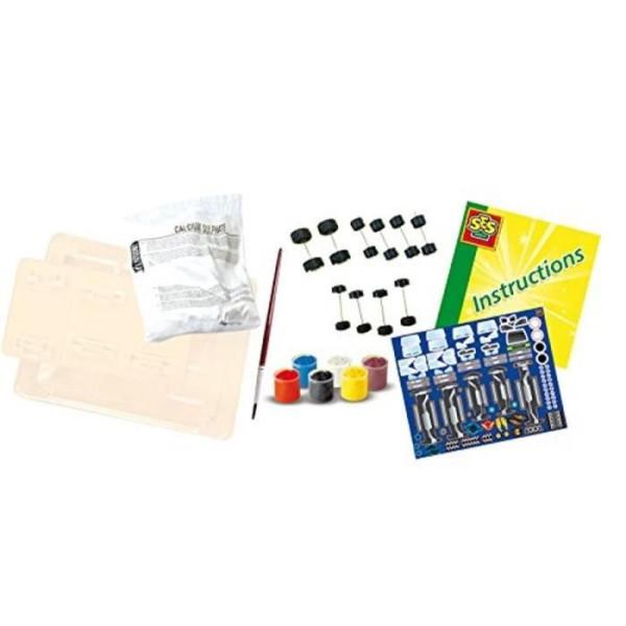 Voir la diapositive 4 : SES Creative Kit de moulage et peinture de voitures SES CREATIVE - Plâtre séchage rapide - Pour enfants a partir de 6 ans