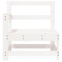 Voir la diapositive 3 : VIDAXL Canape d'angle de jardin blanc bois de pin massif