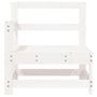Voir la diapositive 3 : VIDAXL Canape d'angle de jardin blanc bois de pin massif