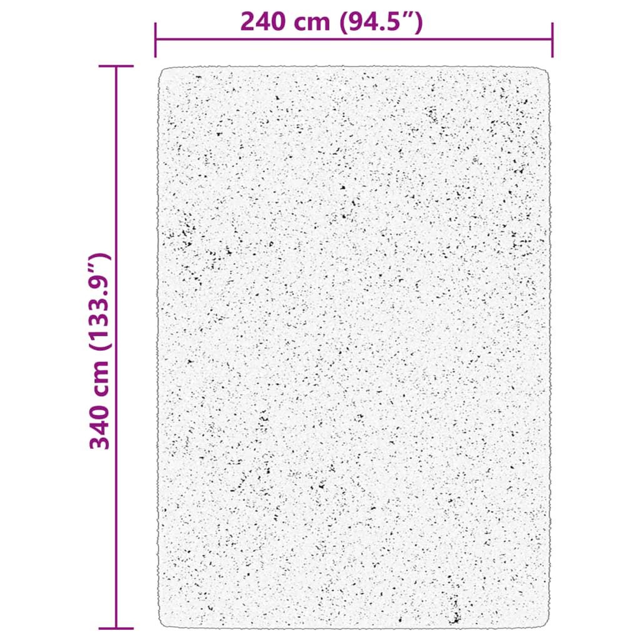 Voir la diapositive 6 : VIDAXL Tapis HUARTE a poils courts doux et lavable beige 240x340 cm