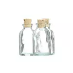 Graine créative 105 mini bouteilles en verre 6 cm avec bouchon liège