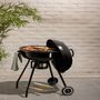 Voir la diapositive 1 : GARDENSTAR Barbecue charbon de bois en acier émaillé KETTLE