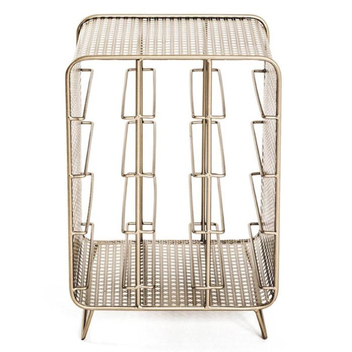 Paris Prix Porte-Bouteilles en Acier  12 Bouteilles  46cm Or