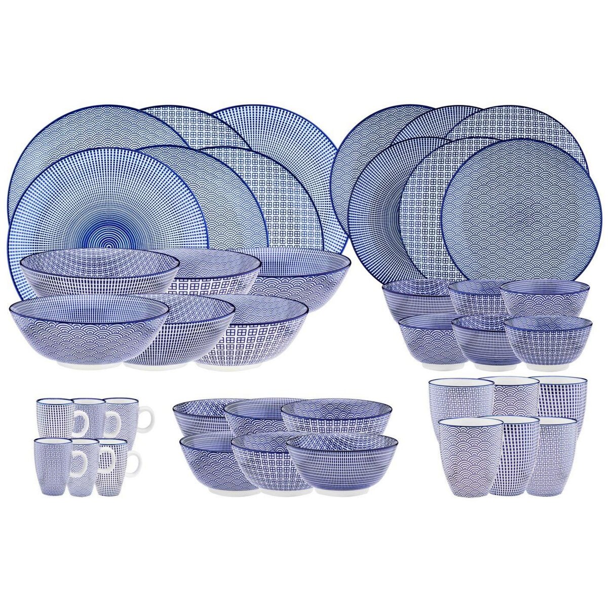 BJORN Service Complet - 42 pièces - Dark blue