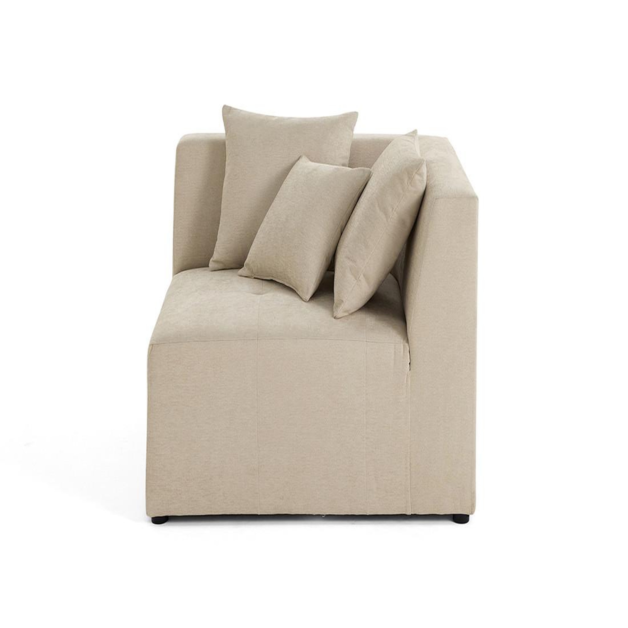 Voir la diapositive 3 : BEST MOBILIER Amalfi - module d'angle réversible - en tissu