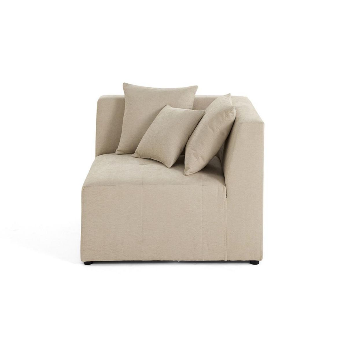 LISA DESIGN Amalfi - module d'angle réversible - en tissu