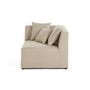 Voir la diapositive 3 : LISA DESIGN Amalfi - module d'angle réversible - en tissu