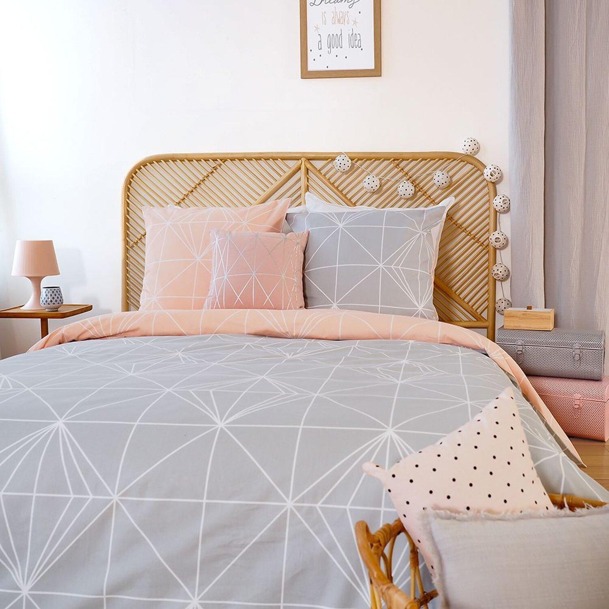 Voir la diapositive 4 : Home collection Parure housse de couette 3pcs 240x220cm 100% coton 57 fils shyne