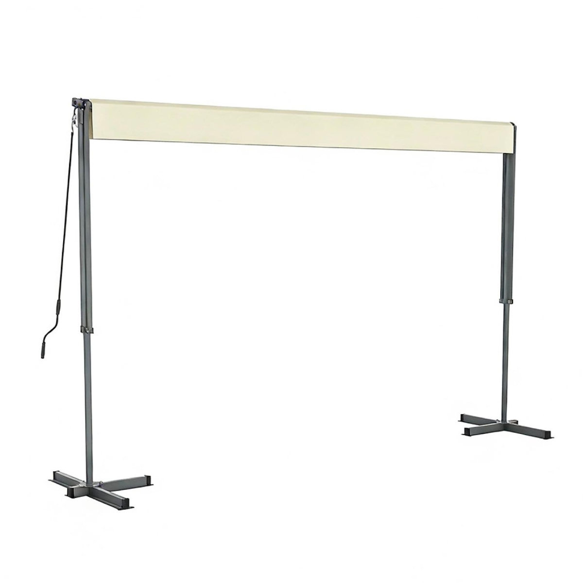 CONCEPT USINE Store banne double pente manuel 4 x 1,5-1,5 m beige hydrofuge ISEO