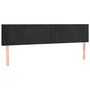 Voir la diapositive 2 : VIDAXL Tetes de lit 2 pcs Noir 80x5x78/88 cm Velours