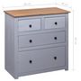 Voir la diapositive 6 : VIDAXL Buffet Gris 80x40x83 cm Pin Gamme Panama