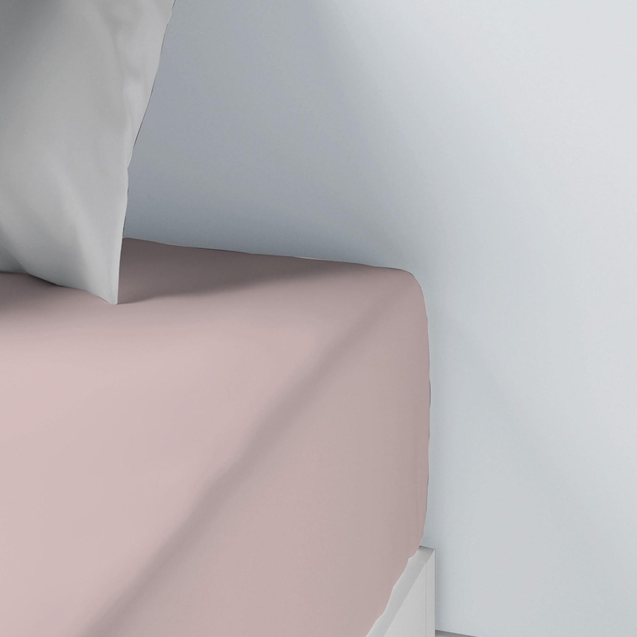 Voir la diapositive 2 : Les Ateliers du Linge Drap housse 100% coton 115g 57fils