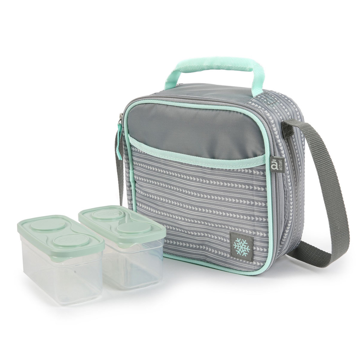 ACTUEL Sac isotherme + 2 lunch box plastique