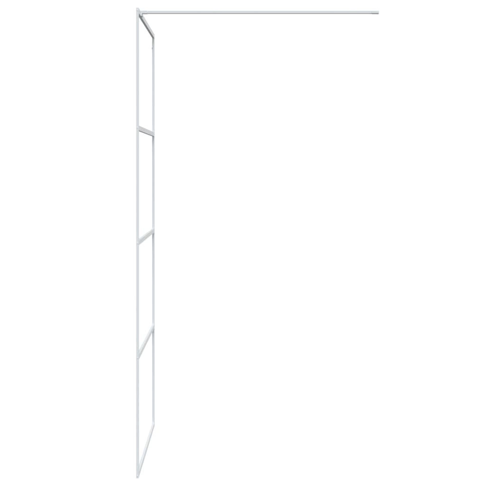 Voir la diapositive 4 : VIDAXL Paroi de douche Blanc 90x195 cm Verre ESG transparent