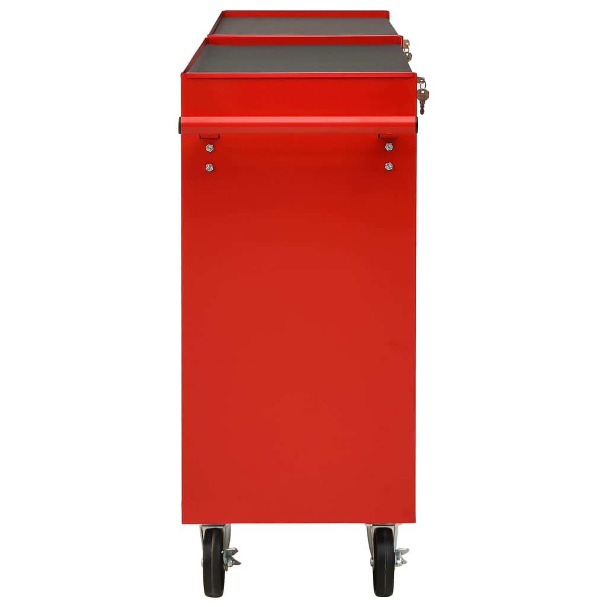 Voir la diapositive 3 : VIDAXL Chariot a outils avec 14 tiroirs Acier Rouge