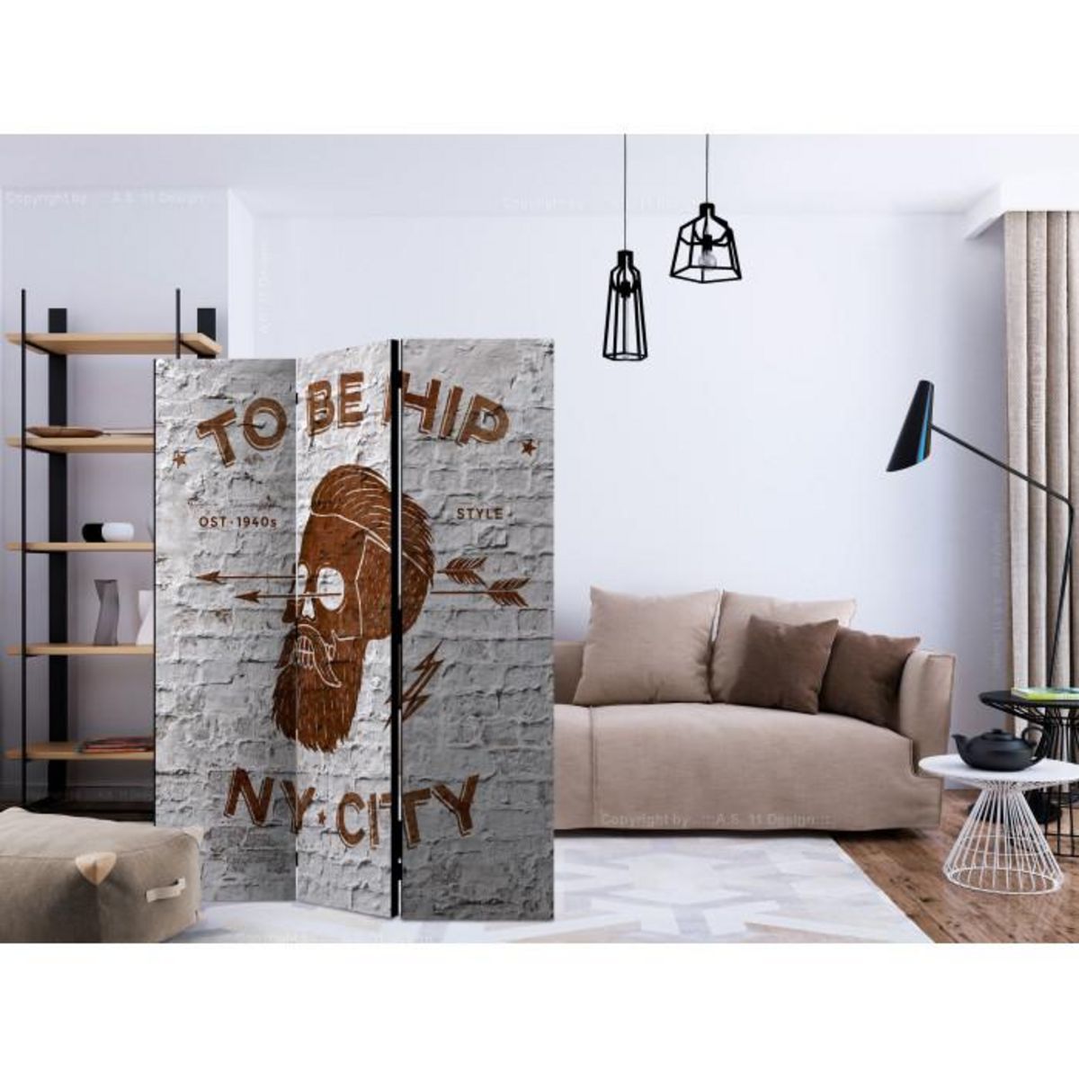 Paris Prix Paravent 3 Volets  To Be Hip  135x172cm