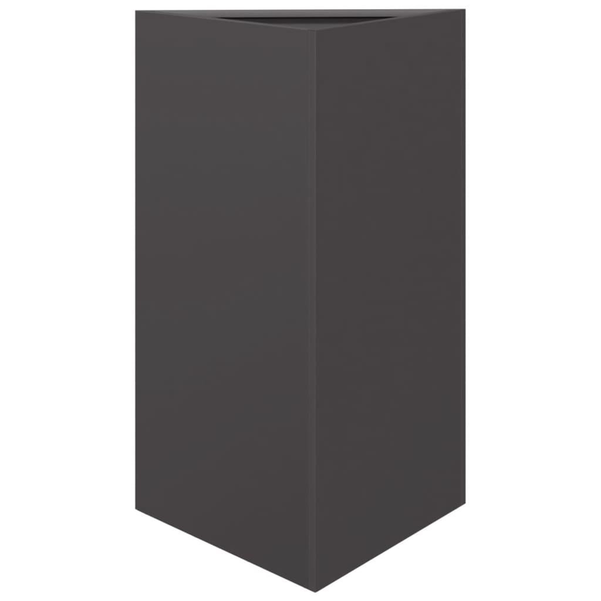 Voir la diapositive 5 : VIDAXL Jardinieres 2 pcs noir triangulaire 50x43x75 cm acier