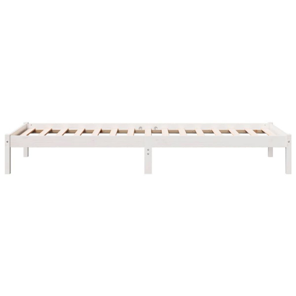 VIDAXL Cadre de lit extra long sans matelas 90x220 cm bois massif pin