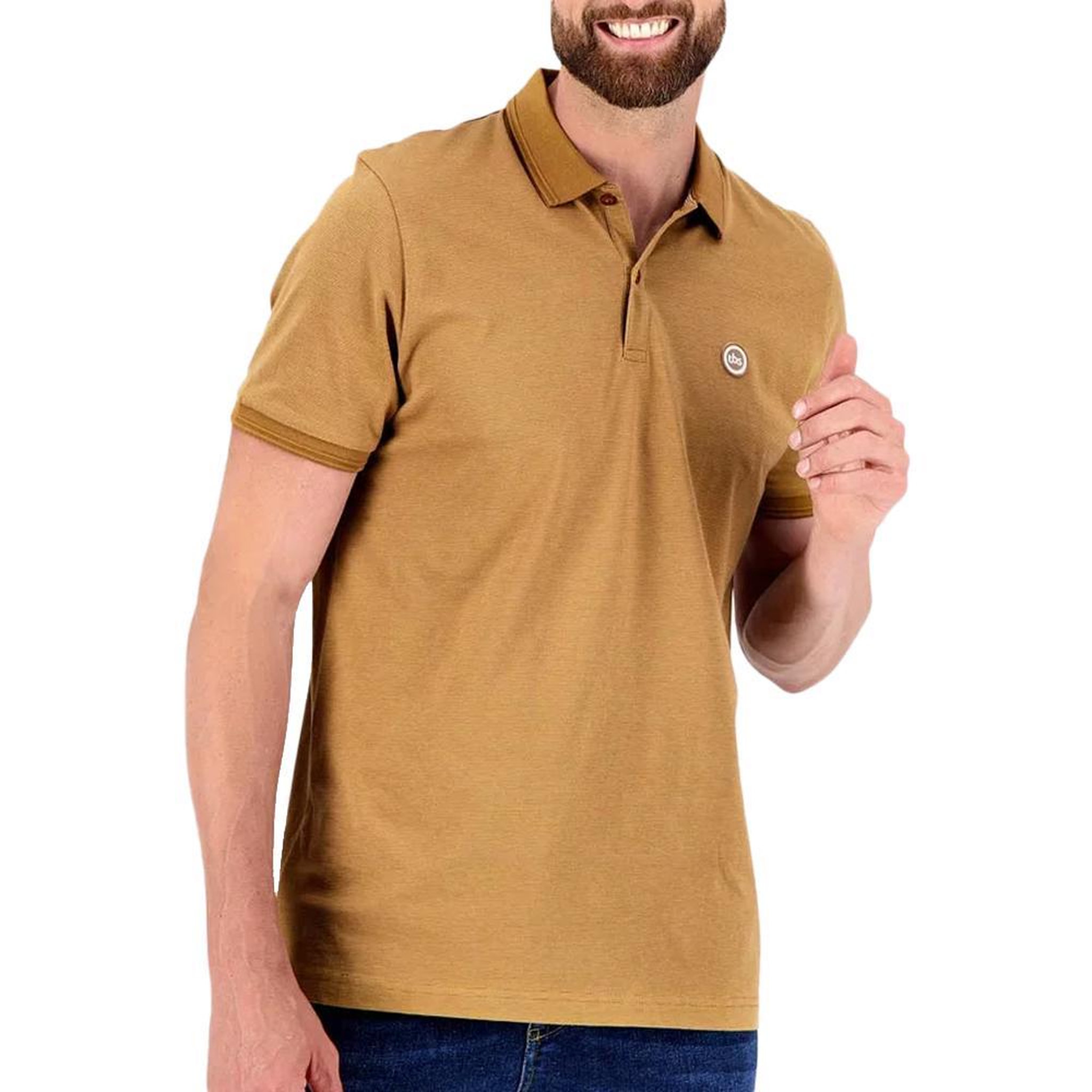 TBS Polo Jaune Homme TBS ATTONPOL14027. Coloris disponibles : Jaune