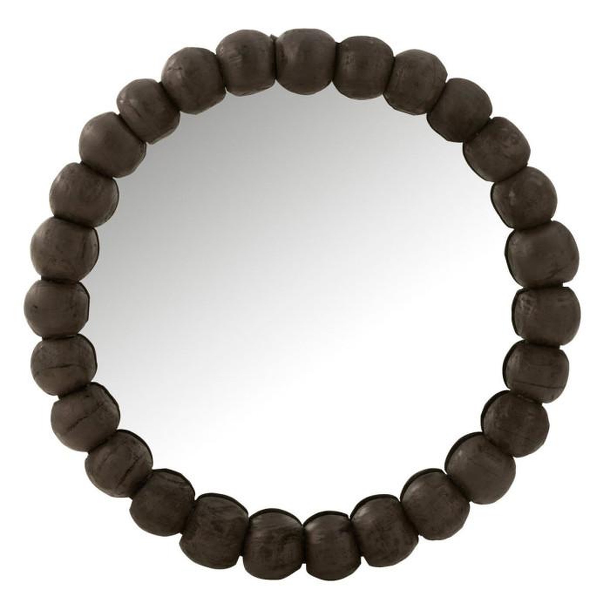 Voir la diapositive 1 : Paris Prix Miroir Mural en Bois  Boules  80cm Noir