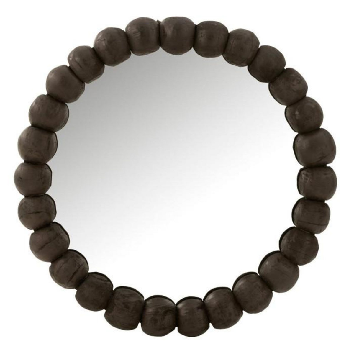 Paris Prix Miroir Mural en Bois  Boules  80cm Noir