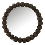 Paris Prix Miroir Mural en Bois  Boules  80cm Noir