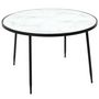 Voir la diapositive 1 : Paris Prix Table Basse Design  Felicity  75cm Noir & Blanc