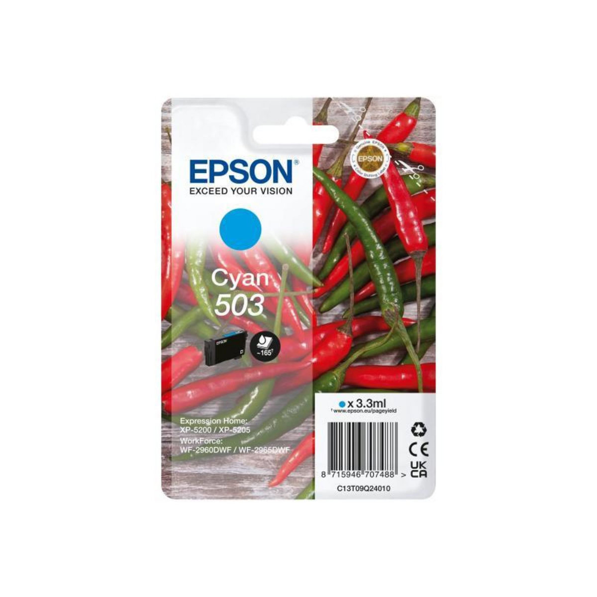 Epson Epson Ink 503 Cyan (C13T09Q24010)
