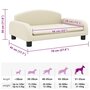 Voir la diapositive 6 : VIDAXL Lit pour chien creme 70x45x30 cm similicuir