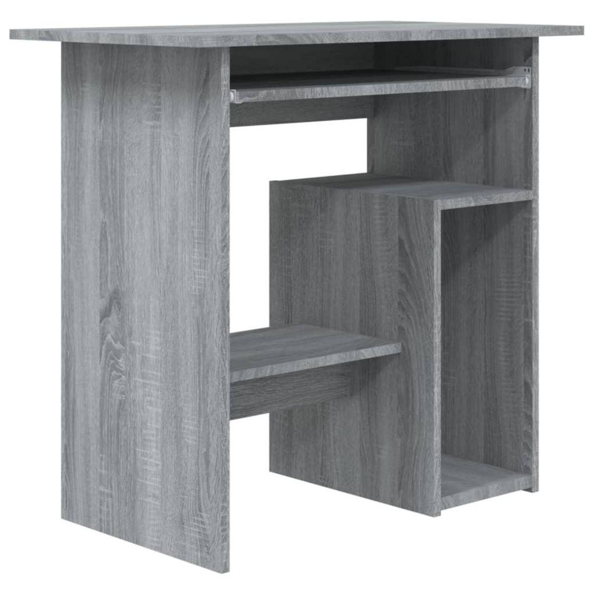VIDAXL Bureau Sonoma gris 80x45x74 cm Bois d'ingenierie