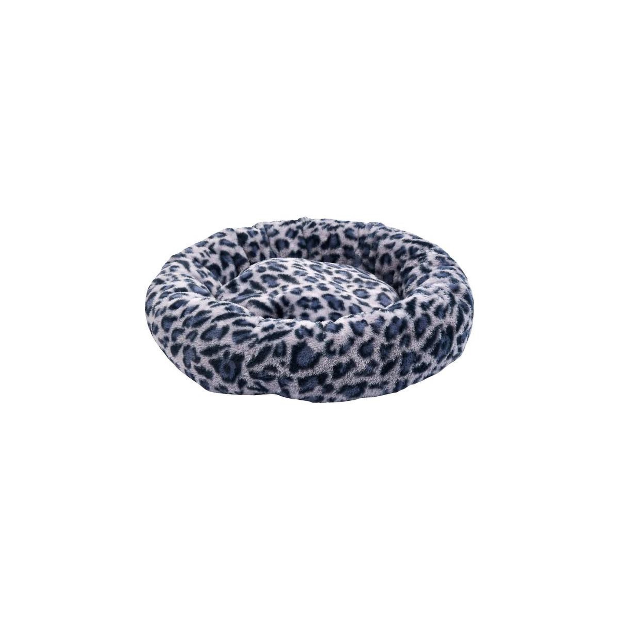 Voir la diapositive 2 : The concept Factory Coussin Lit pour Animaux  Léopard  50cm Noir & Gris