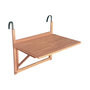Voir la diapositive 1 : SWEEEK Table d'appoint en bois pour balcon. rectangulaire. rabattable. hauteur ajustable