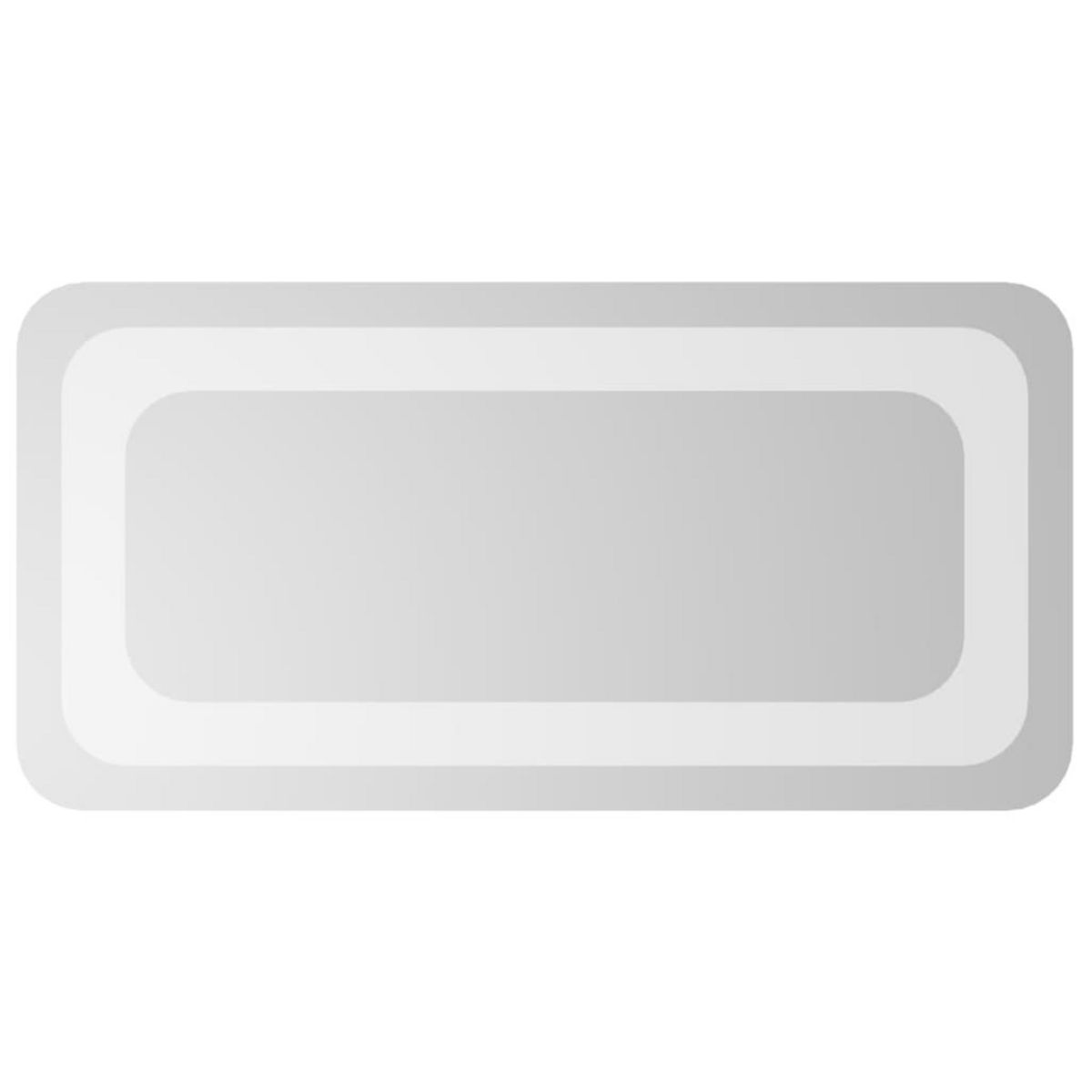 VIDAXL Miroir de salle de bain a LED 20x40 cm