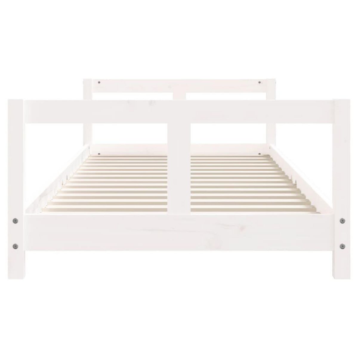 VIDAXL Cadre de lit pour enfants blanc 80x200 cm bois de pin massif