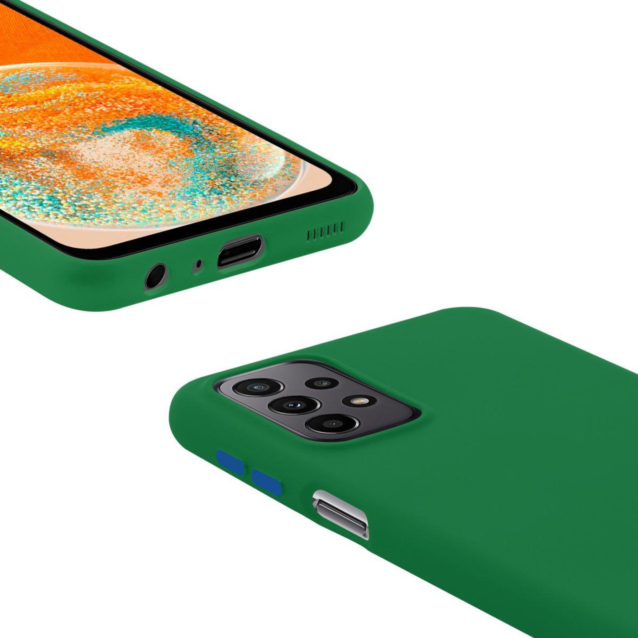 Voir la diapositive 4 : ESSENTIEL B Coque Samsung A23 5G Super Green